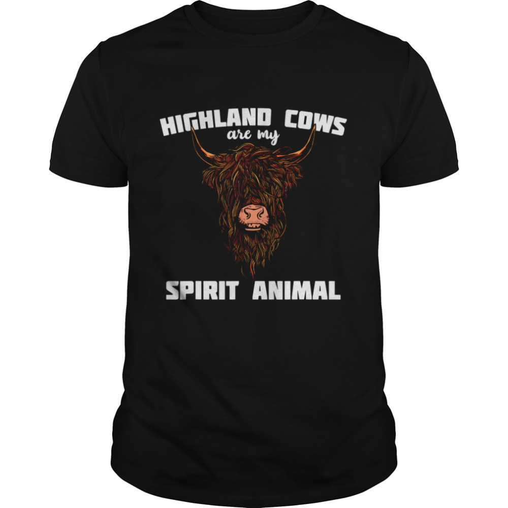 Scottish Highland Cattle Animals Cow Breeder Shirt